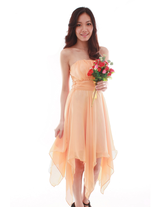 Pixie Dress in Tangerine